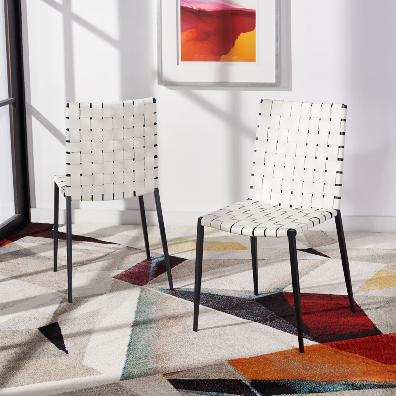 Safavieh woven dining chair deals